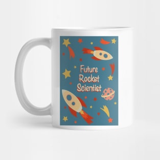 Future Rocket Scientist fun retro print Mug